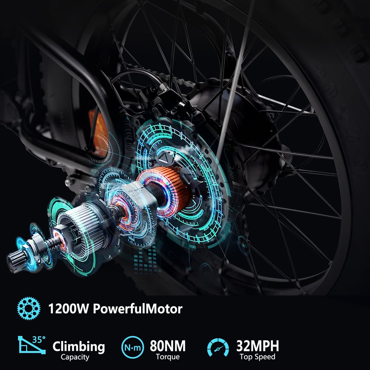 1200W 48V/17.5Ah Motor Electric Dirt Bike Removable Battery